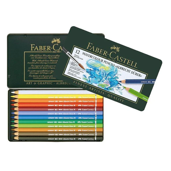 Faber Castell Albrecht Dürer Aquarell Boya Kalemi 12 Renk 117512 ürün görseli