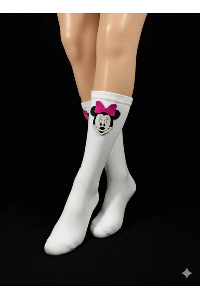 Kadın ve Çocuk 6'lı mickey mause soket çorap- - 4
