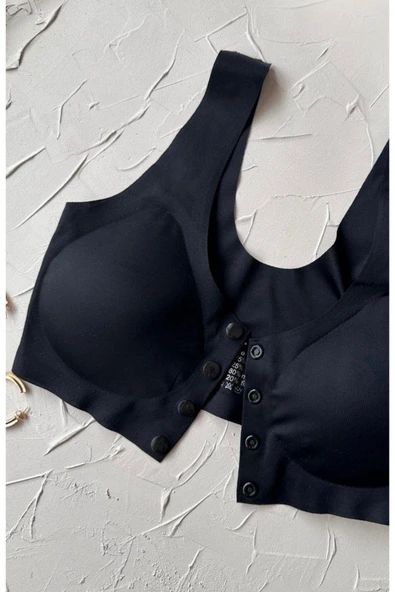 DoDe Flora Lazer Kesim Dikişsiz Önü Çıtçıtlı Açılabilir Rahat Bralet/Sütyen R.Y. 2013 - Resim 2