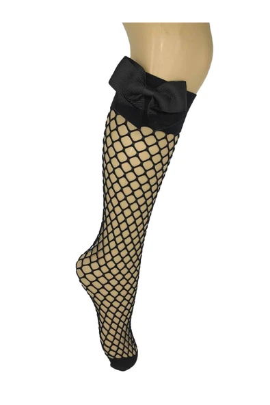 Tımmy Lissa Fiyonk Aksesuarlı Daymod File Çocuk Dizaltı Çorap 2 5 Yaş ürün görseli 1