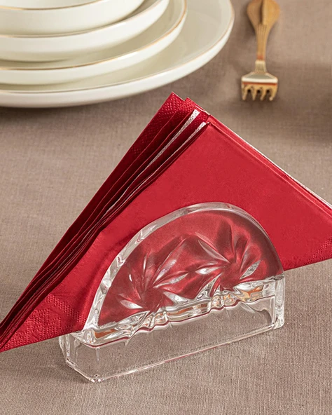 English Home Cross Cam Peçetelık 13x9 Cm Şeffaf ürün görseli