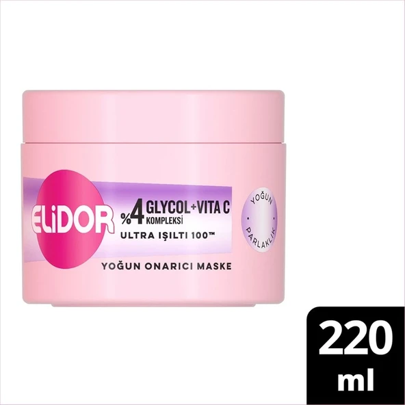 Elidor Yoğun Onarıcı Maske Ultra Işıltı Yoğun Parlaklık 220 ml ürün görseli
