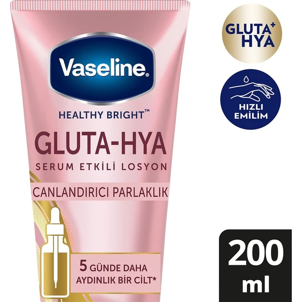 Vaseline Gluta Hya Serum Etkili Losyon Canlandırıcı Parlaklık 200 ml ürün görseli
