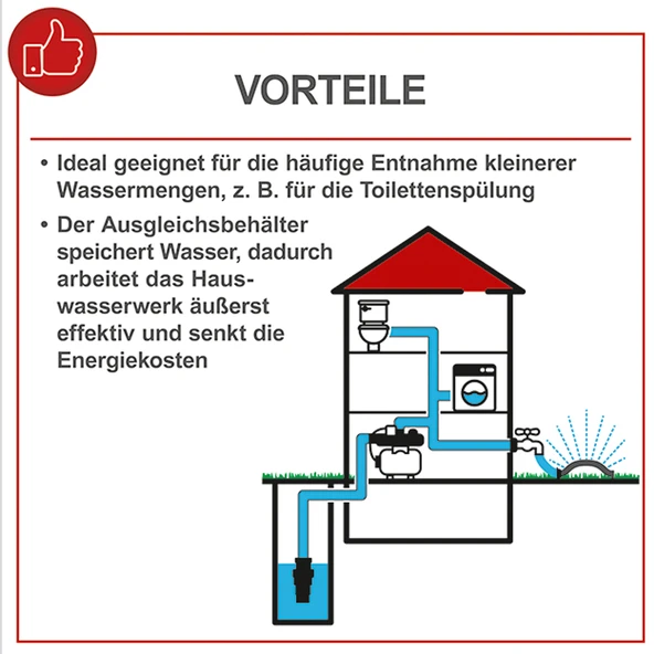 Scheppach HWW1000 Hidrofor 4,4 Bar 1000W - 5908608901 - Resim 3
