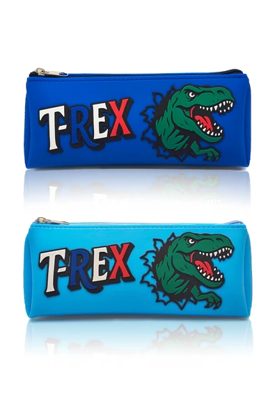 T-Rex Tasarımlı PVC Kalem Kutusu – Dayanıklı Silikon Yapı, Çocuklar için Şık ve Kullanışlı Saklama Kutusu, Çevre Dostu ve Uzun Ömürlü - Resim 4