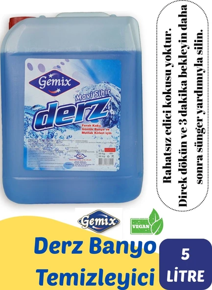 Gemix Derz Temizleyici Mavi Su Sihirli Formül 5 kg