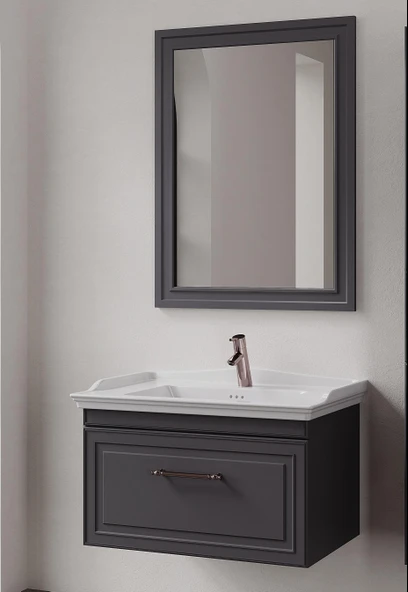 Denko Era 80 cm (Antrasit) Banyo Dolabı Takımı ürün görseli