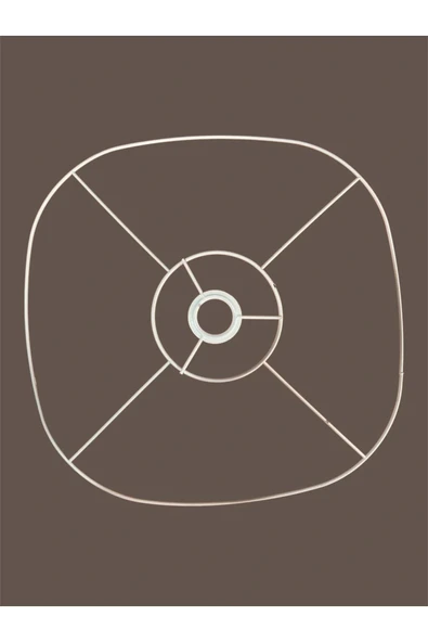 Papatya Avize Teli , İskeleti 50x10 Cm Beyaz Statik Boyalı (Duy Takımı Dahil) - Resim 4