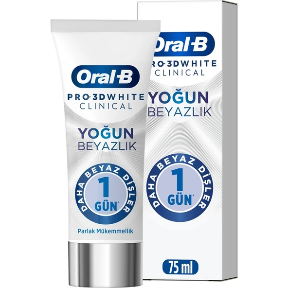 Oral-B Pro 3D White Clinical Yoğun Beyazlık Parlak Mükemmellik Diş Macunu 75 Ml ürün görseli