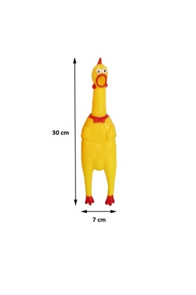 Mucit Home  Öten Tavuk Köpek Oyuncağı Medium 30 Cm - Resim 2