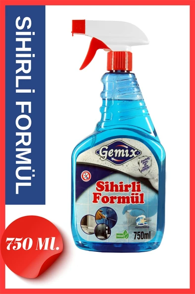 GEMİX Sihirli Formül Derz Banyo Ve Duşakabin Temizleyici 750 ml ürün görseli
