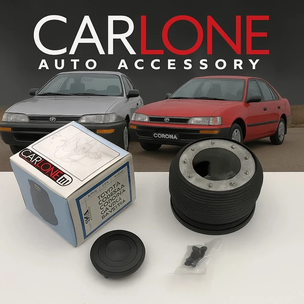 Toyota Corona-Efsane Kasa Corolla Sabit Göbek-35cm Sarı Drifting Momo Spor Direksiyon - 2