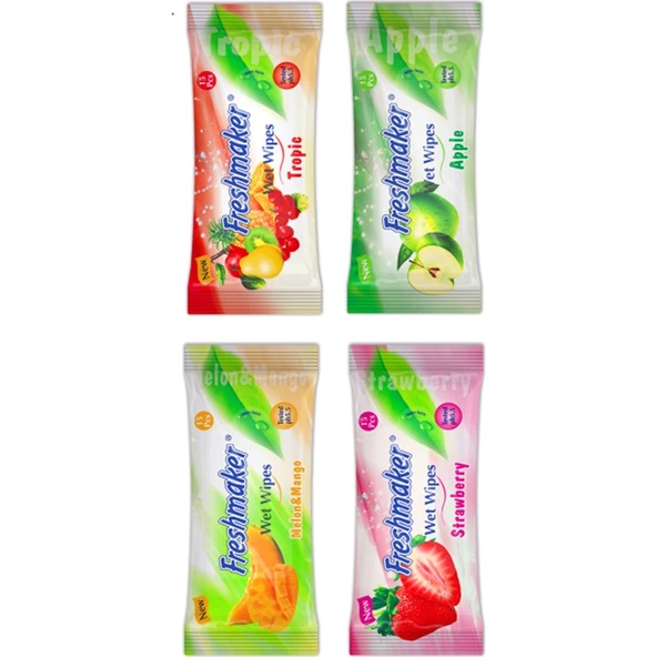 Freshmaker Eko Islak Mendil 3'lü Set Alkol İçermeyen Bebekler İçin Uygun Ferah Koku ürün görseli