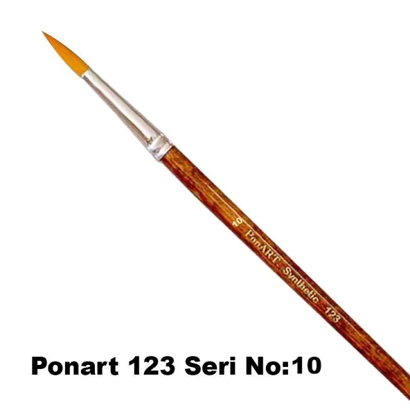 Ponart 123 Seri Sentetik Yuvarlak Uçlu Fırça No 10 ürün görseli