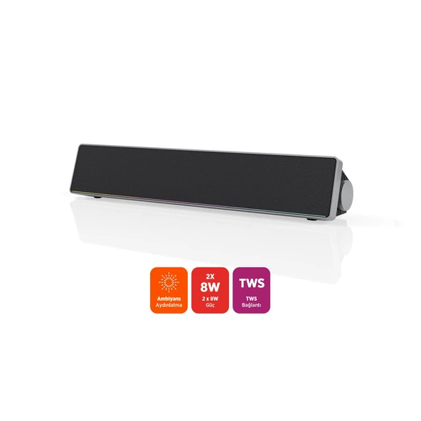 Polosmart FS104 Kablosuz Bluetooth Soundbar Hoparlör Speaker 16W Siyah - 5