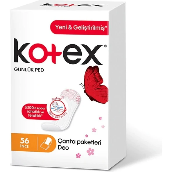 Kotex Günlük Ped Parfümlü 56'Lı ürün görseli