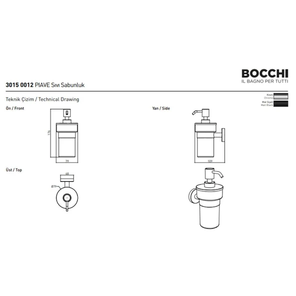 Bocchi Piave Sıvı Sabunluk - 2