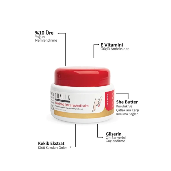 Thalia %10 Üre & Shea Butter Içerikli Onarıcı El & Ayak Çatlak Balmı 100 ml ürün görseli