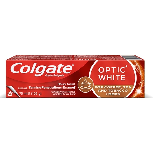 Colgate Optic White Kahve Çay & Tütün Kullananlar Için 75 ml ürün görseli