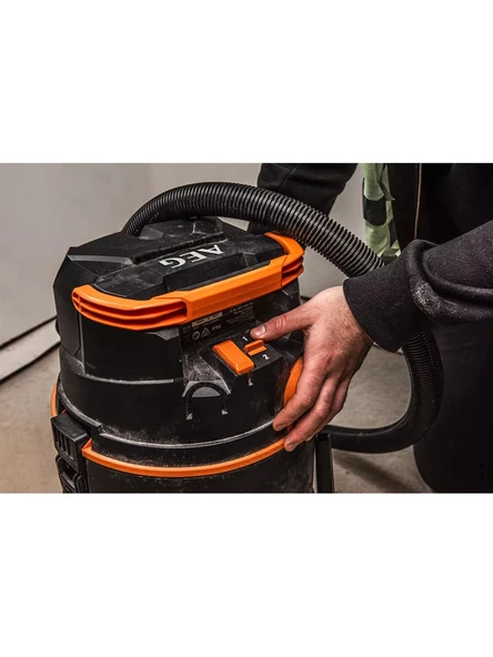 AEG BWD18-0 Akülü Islak Kuru Süpürge 20 Lt (Akü ve Şarj Cihazı Dahil Değildir) - 4935498754 - 3