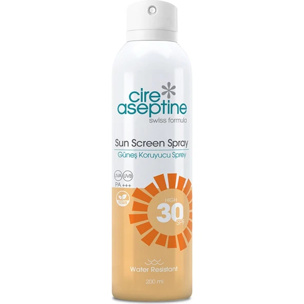 Cire Aseptine Şeffaf Sprey Güneş Kremi 30 Spf 200 ml