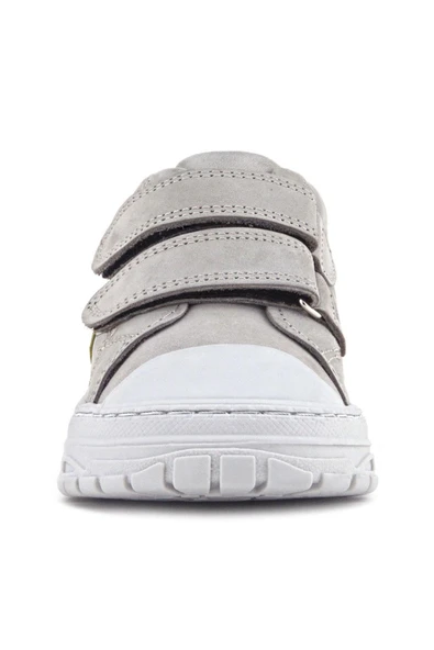 Rakerplus Tails Hakiki Deri Gri Sarı Cırtlı Çocuk Spor Bot - Resim 12