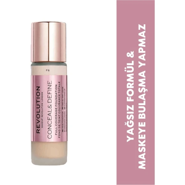 Revolution Conceal & Define Fondöten F6 ürün görseli