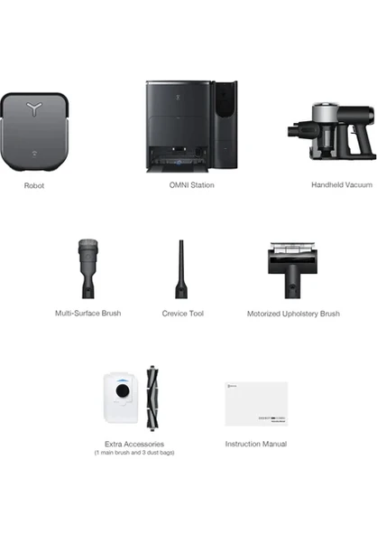 Ecovacs Deebot X2 Combo Akıllı Robot Süpürge Siyah - 5