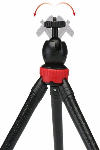 Esnek Flexible Tripod Kamera Profesyonel Telefon Tutucu 360 Derece Tripot - 4