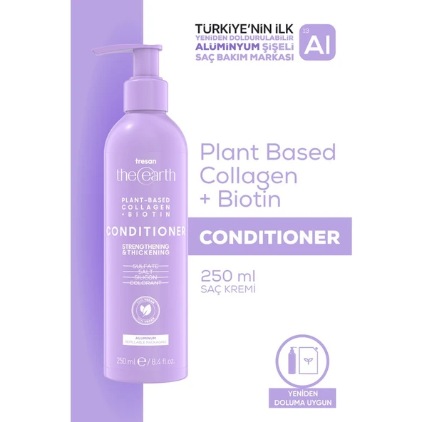 Tresan The Earth Plant Based Collagen +Biotin Saç Kremi 250 ml ürün görseli