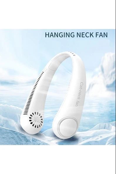 Boyun Askılı Giyilebilir Kablosuz Şarjlı Taşınabilir Soğutucu Boyun Fanı - 7