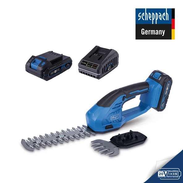 Scheppach C-HTGS200 20V 1x2.0AH Akülü Çim ve Çit Makası - 5912205400 ürün görseli
