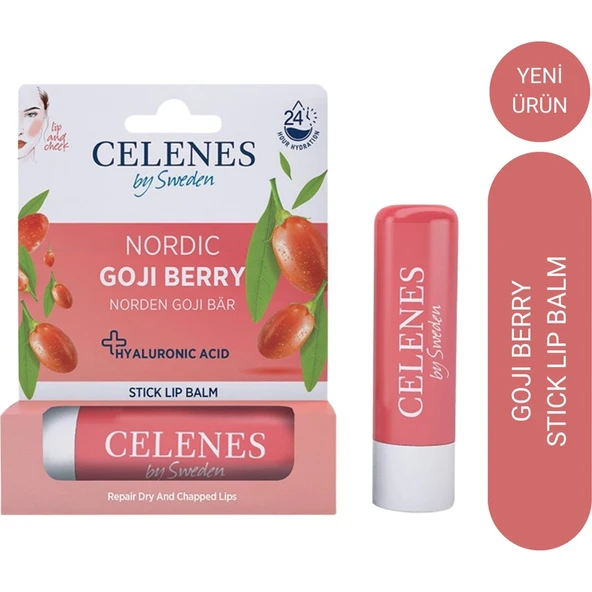 Celenes Nordic Goji Berry Stick Lip Balm Lip & Cheek 4,8 gr ürün görseli