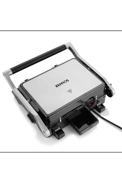 Schafer Gusto Grill 1800 W Izgara ve Tost Makinesi Inox - Resim 7