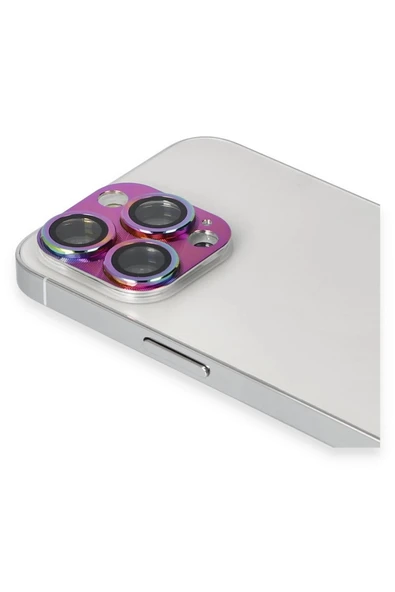 Litae Trend BFS  iPhone 13 Pro Max Pers Alüminyum Kamera Lens - Rainbow ürün görseli 1