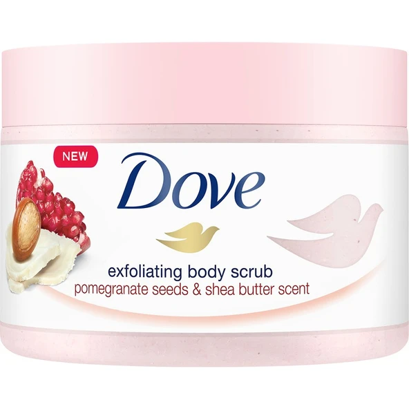 Dove Vücut Peelingi Kremsi Yapısıyla Cildi Besler ve Nemlendirir 225 ml Tüm Ciltler ürün görseli