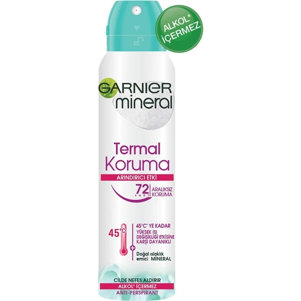 Garnier Deodorant Mineral Termal Koruma Sprey 150ml ürün görseli