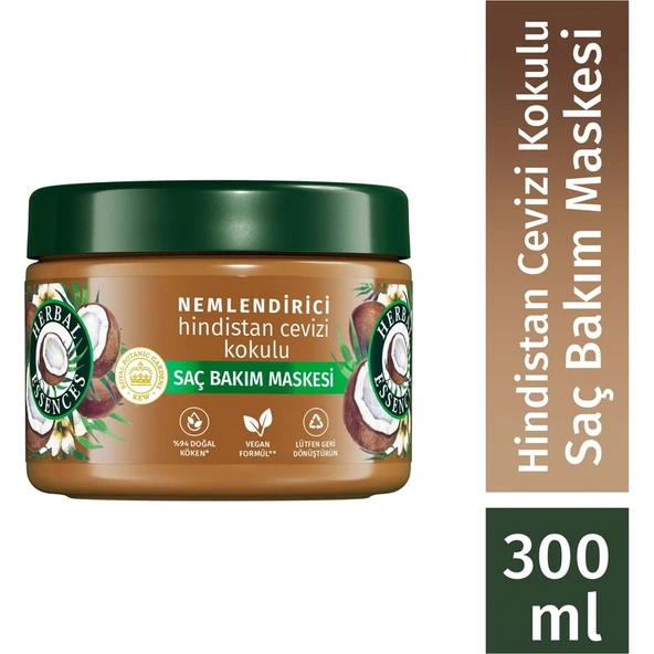 Herbal Essences Nemlendirici Hindistan Cevizi Kokulu Saç Bakım Maskesi 300 ml ürün görseli