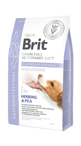 Brit Veterinary Diet Gastrointestinal Rahatsızlıkları Olan Köpekler İçin, Tahılsız, Ringa Balığı Ve Bezelyeli Kuru Mama 2 kg