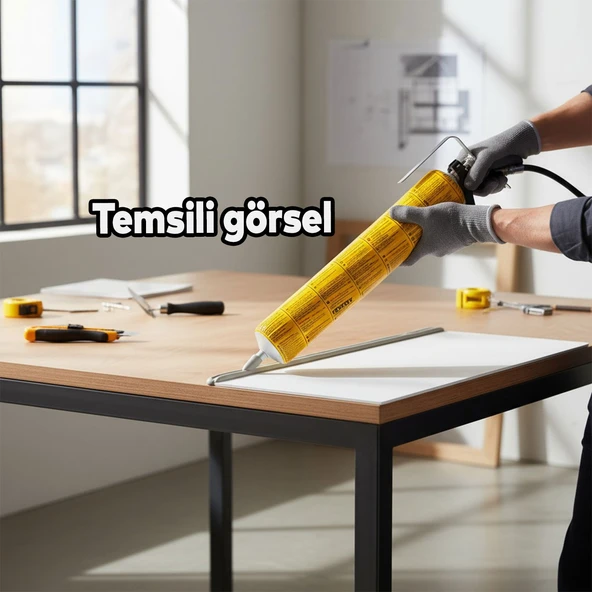 Sosis Mastik Beyaz 600 ml Yüksek Performanslı Yapıştırıcı Mastik Montaj Su Yalıtım Tamir Ürünü - Resim 3
