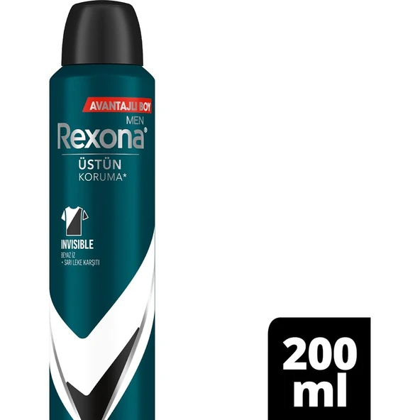 Rexona Men Erkek Sprey Deodorant Invisible Black & White 72 Saat Kesintisiz Üstün Koruma 200 ml ürün görseli