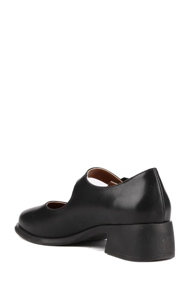 Stato - Siyah Renk Tokalı Kadın Babet - Resim 6