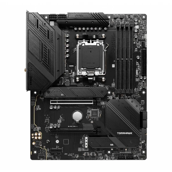 MSI MAG B650 TOMAHAWK WIFI 6600MHz(OC) DDR5 Soket AM5 HDMI DP M.2 USB 3.2 ATX Anakart - Resim 5