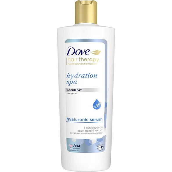 Dove Hair Therapy Saç Bakım Şampuanı Hydration Spa %0 Sülfat 350 ml ürün görseli