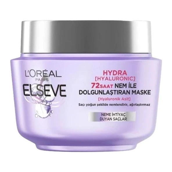 Elseve Hydra Hyaluronic 72 Saat Nem Ile Dolgunlaştıran Maske 300 ml