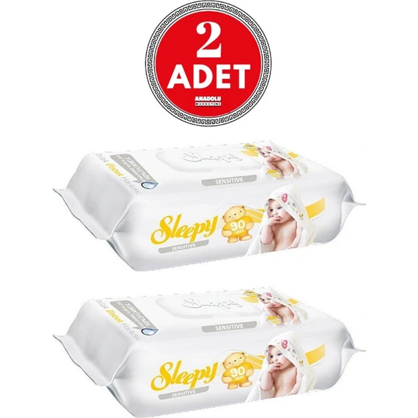 Sleepy Sensitive Islak Mendil 90'lı x 2 Adet ürün görseli
