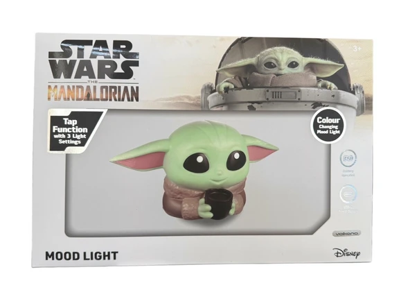 Volkano Disney Star Wars Mandalorıan Bluetooth Hoparlör Işıklı hoparlör DY-50010-GR - Resim 5