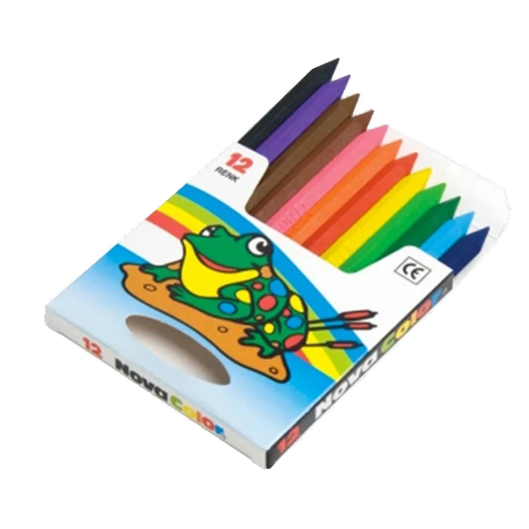 Nova Color Crayon Mum Boya 12 Renk Kısa Boy ürün görseli