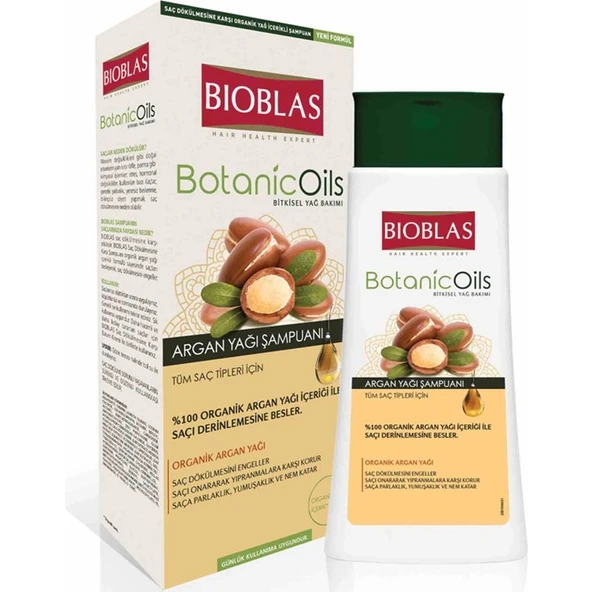 Bioblas Botanic Oils Argan Yağı Şampuan 360 ml Onarıcı Parabensiz ürün görseli