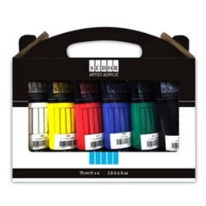 Südor Akrilik Boya Seti 75ml 6lı Kod: MA075-X6 ürün görseli